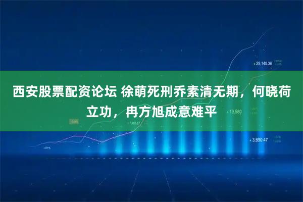 西安股票配资论坛 徐萌死刑乔素清无期，何晓荷立功，冉方旭成意难平